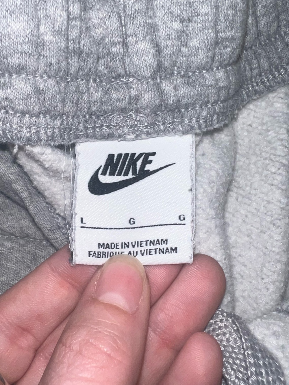 Nike Light Gray Men's Joggers - Picture 2 of 3